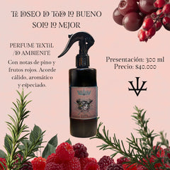 Perfume textil y de ambiente Te deseo de todo lo bueno, solo lo mejor.